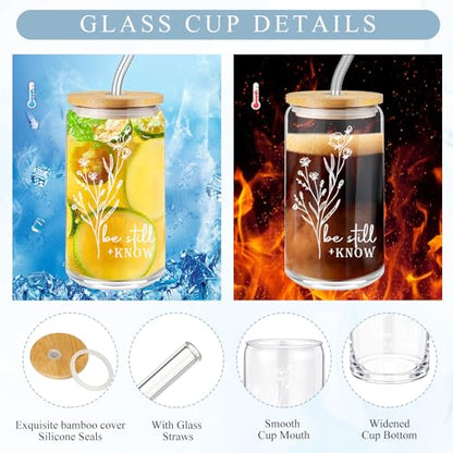 Funnymoom 6 Pcs Pastor Gift Set Tumbler Journal Pens Blue - color: Blue, size: Be Still