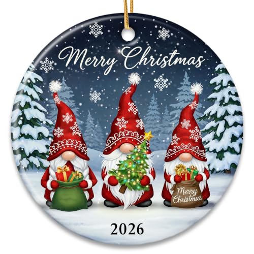 ZAGKOO Gnome Christmas Ornaments 2026 - Gnomes Gifts for Women - color: Gnome