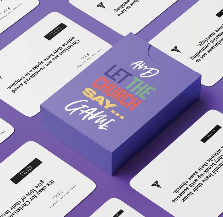 Christian Card Game Family Pack- 1 Game and 4 Amen & I Rebuke that Fans - Faith Conversation Game for Family Night, Church Groups, Young Adults Ministry & Icebreakers