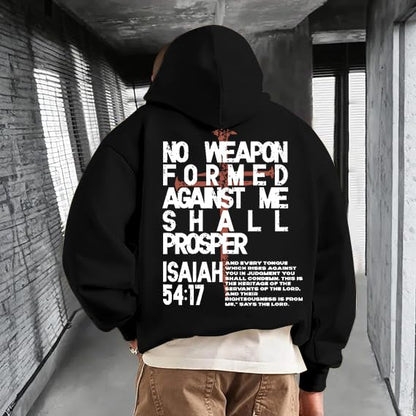 Christian Hoodies for Men Jesus Religious Faith Tops - color: Black, size: XX-Large