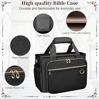 Large Bible Cover Case for Women, Bible Cover with Book Sleeve