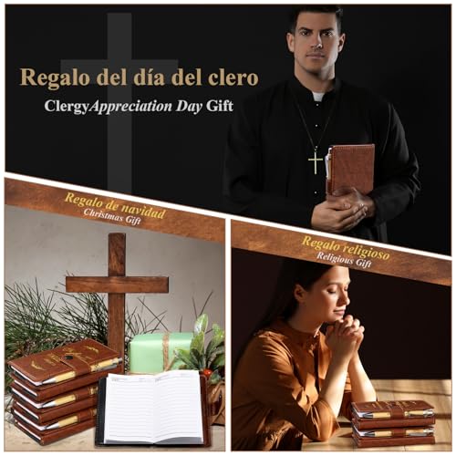 Spakon 20 Pcs Christian Prayer Journals with Pens, Spanish Leaves - style: Spanish Leaves