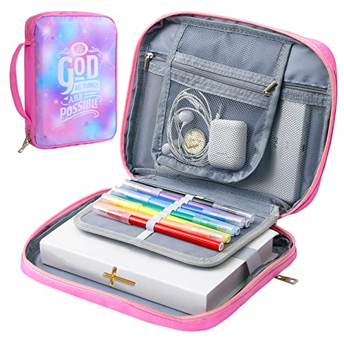 ICOSY Bible Cover, Church Bag for Women and Girls - color: Colorful