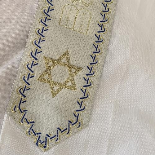 blue men's prayer shawl Christian prayer scarf jewish tzitzit tallit cloth rainbow jerusalem clothes Israel design