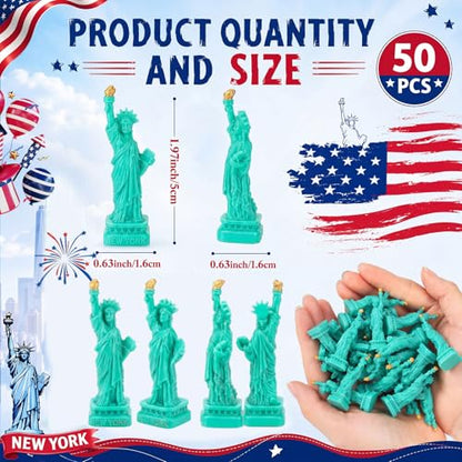 Geelin 50 Pcs Mini Statue of Liberty Figurine Resin Small Statue of Liberty - style: Statue of Liberty