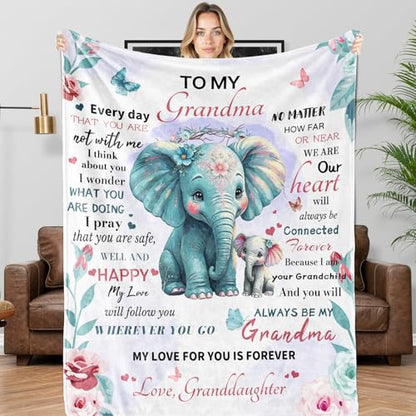 Grandma Birthday Gifts, Grandma Blanket 40"x60" - color: Grandma, size: Throw Size 40" x 60" (102 x 152 cm)