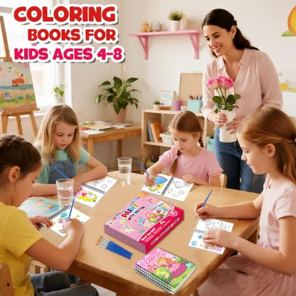 ZMLM 24 Pack Coloring Books - Birthday Party Favors for Kids 4-8 Craft Gift - style: Girl