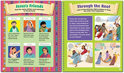 Brain Games - Sticker Activity: Stories of Jesus (For Kids Ages 3-6)