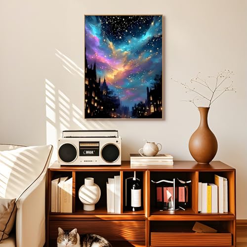 Diamond Art Kits for Adults, Starry Sky Diamond Painting Kit, 12x16 Inch - color: CYDP1P08