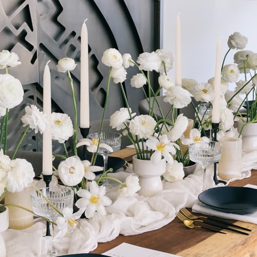 10PCS 12" Ceremonial Ivory Beeswax Taper Candles, Sacred Altar & Wedding - color: White, size: 12“