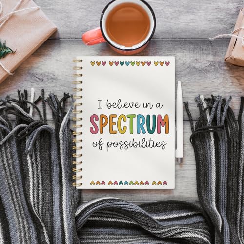 VONTP Special Autism Awareness School Spiral Notebook Journal, 5.5x8.3 Inch - color: 009-teacher
