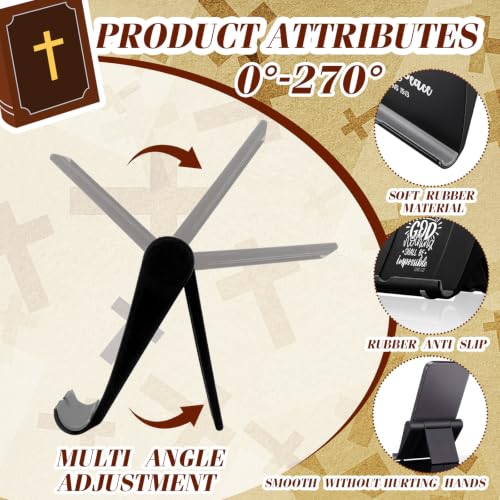 Novabright 24 Pcs Christian Bible Verse Bamboo Phone Stand, Foldable Style - style: Foldable Size