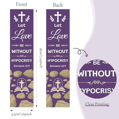 8Pcs Religious Bookmarks Christian Bible Verses Gifts for Women Men Catholic Gifts Baptism Spiritual Inspirational Gift Christmas Birthday Presents for Mom Friends Sister Church Supplies - color: Catholic Bookmark