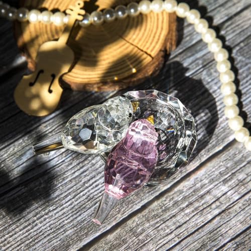3.3'' Crystal Bird Figurine Collectible Art Glass Animal Gifts for Women - style: Double Birds