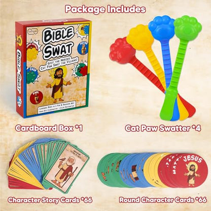Garybank Bible Swat Games for Kids, Learn 56 Classic Bible Characters