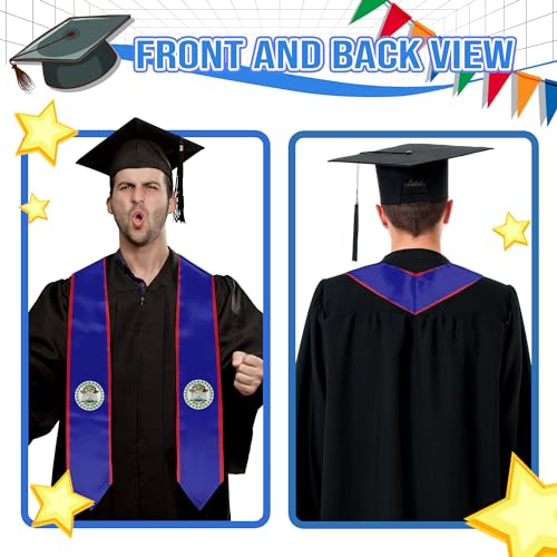 Graduation Flag Stole Sash Scarf Day Gifts - color: Belize Flag