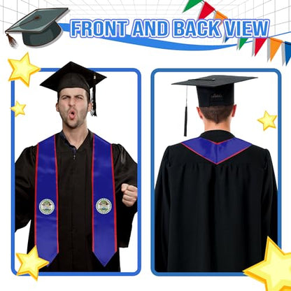 Graduation Flag Stole Sash Scarf Day Gifts - color: Belize Flag