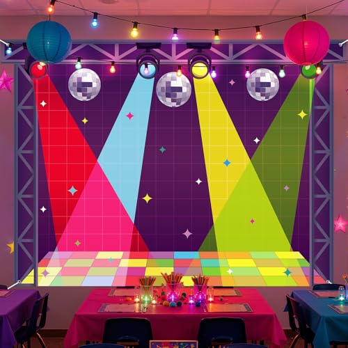 WovWeave Vbs 2026 Backdrop 7x5 ft Illumination Party Backdrop Church Vacation Bible School Banner Christian Party Decoration Backfround Sunday School Religious Event Photo Booth Banner - style: VBS