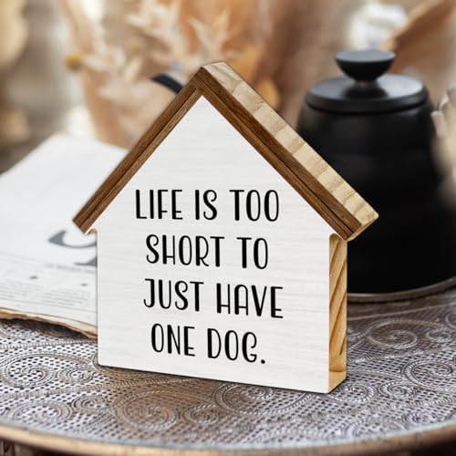 Gifts for Dog Lovers, Life Is Too Short to Just Have One Dog - color: LIFE