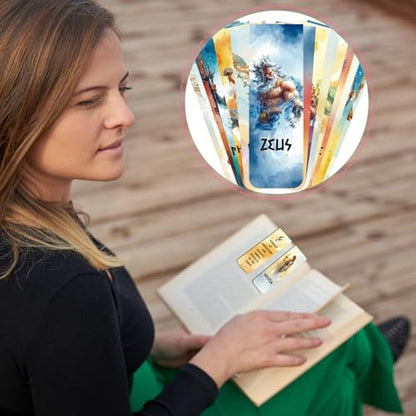 Greek Mythology Magnetic Bookmark Gift - Wxiben 30 Pcs Olympians Gods Bookmarks for Reading Ancient Greek Olympians Book Marks Page Magnets Marker Clip Gift for Book Lovers Students Teacher Bookish - style: Olympians Gods