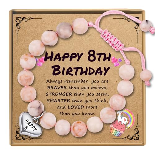 Sereney Birthday Gifts for Girls, 1-16 Year Old Girl Birthday Bracelet Gift - style: 8th Bday