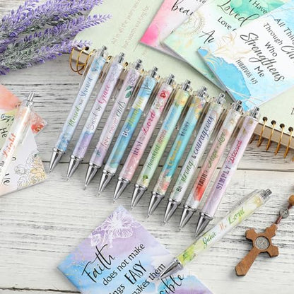 Colarr 24 Pcs Christian Women Gifts Bible Pens Notebooks, Flower - style: Flower
