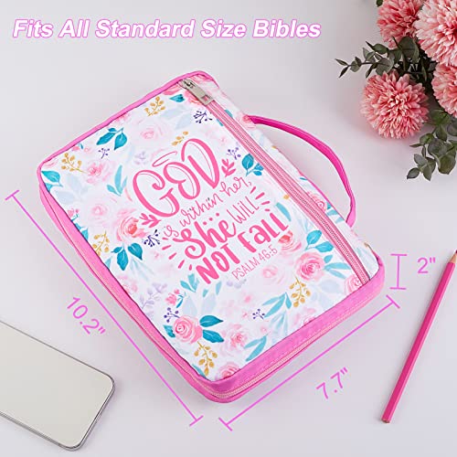 ICOSY Bible Cover, Church Bag for Women and Girls - color: Floral