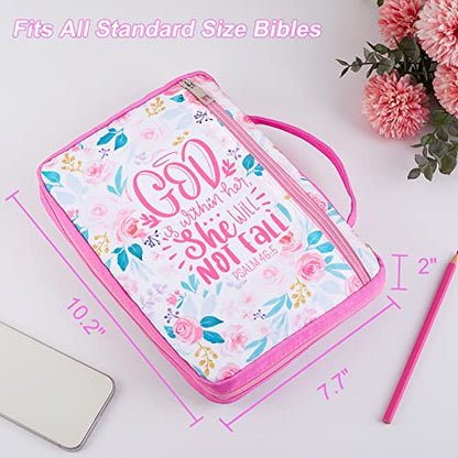 ICOSY Bible Cover, Church Bag for Women and Girls - color: Floral