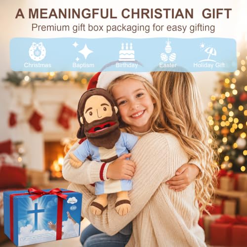 18.5" Jesus Hand Puppets Plush, Bible Character for Kids