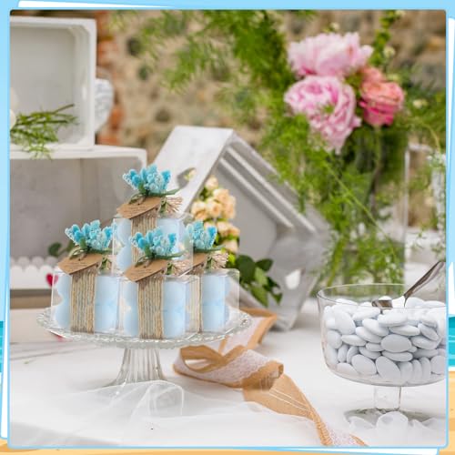 MTLEE 30 Sets Mini Bubble Candles Party Favors DIY Gift Set,Blue - color: Blue