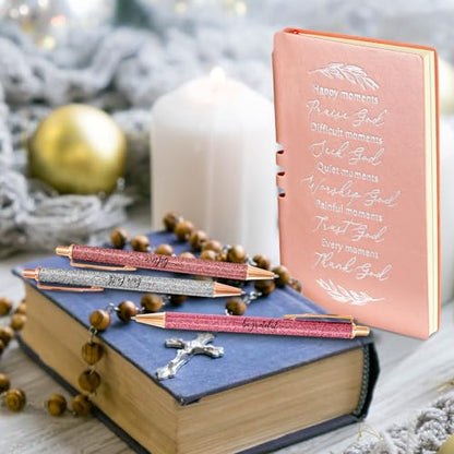Spakon 5 Pcs Christian Gifts for Women Church Gifts - color: Pink, style: Happy Moment