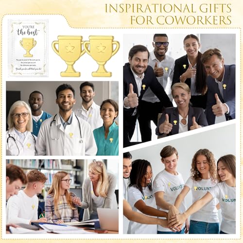 60 Sets Employee Appreciation Gifts Bulk, Trophy Pins,Star - style: Star
