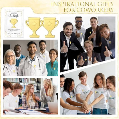 60 Sets Employee Appreciation Gifts Bulk, Trophy Pins,Star - style: Star