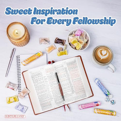 Scripture Candy, Jesus Sweetest Name I Know Christmas Bag with Soft Peppermint Candy, 10 Ounces
