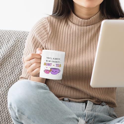 Gifts For Aunt, Auntie My Favorite Aunt-tea Gift, Funny Best Aunty Mug - color: Auntea-color
