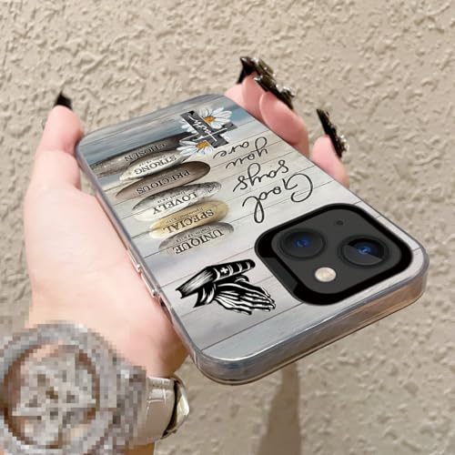God Cross Wood Grain Phone Case Compatible with iPhone 15 Plus/14 Plus - color: Pattern 3, size: for iPhone 14 Plus/15 Plus