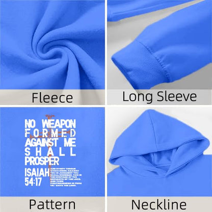 Christian Hoodies for Men Jesus Religious Faith Tops - color: Blue, size: X-Large