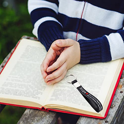 Sureio 60 Pcs Christian Bible Keychains