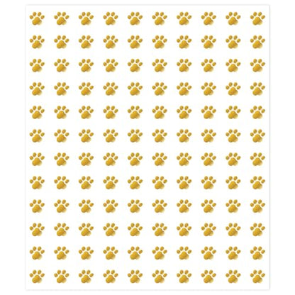 JarThenaAMCS 2400Pcs Mini Puppy Paw Sticker Gold Foil Dog Paw Paper Decal Cute Self-Adhesive Sticker for Planner Reward Envelope Scrapbook DIY Supplies, 0.5 in - style: Dog Paw