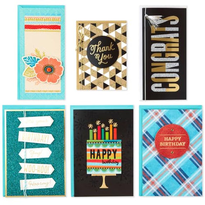 Hallmark All Occasion Cards, Assorted 24-Pack with Organizer Box (Floral) - size: 4 Sets