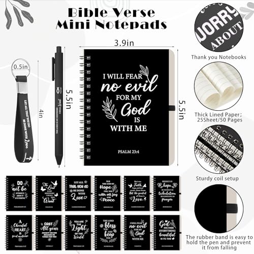 Skylety 12 Set Christian Gifts Bulk Scripture Cup Set, Black - color: Black
