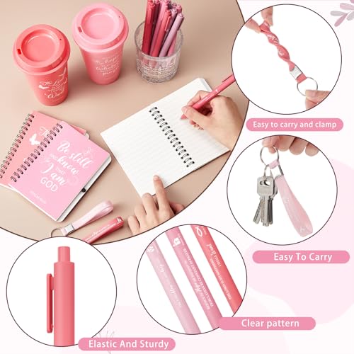 Skylety 12 Set Christian Gifts Bulk Scripture Cup Set, Pink Gradient - color: Pink Gradient