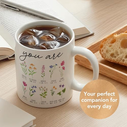 Fall You Are Inspirational Christian Coffee Mug Gifts for Mom, Bible Verse Religious Gifts for Women Sisters Daughter, Baptism Birthday Gift for Church Friend