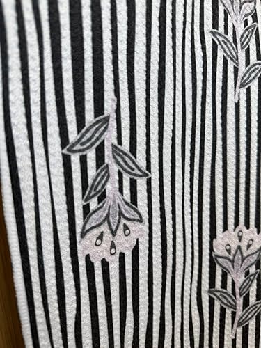 Kitchen Towels, Dish Towels for Kitchen, 3 Pc Kitchen Towel Set - color: Black/Gray