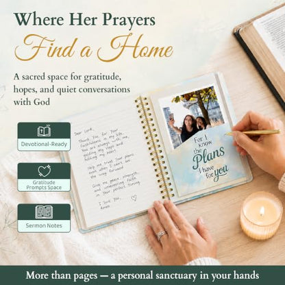 Hardcover Blank Christian Notebook – 140 Pages – Jeremiah 29:11 - color: Plans