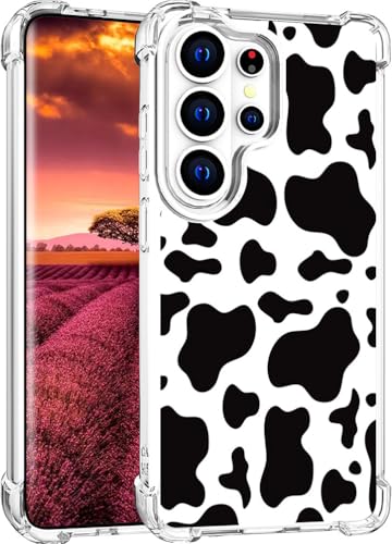 for Samsung Galaxy S26 Ultra Case - Black Cow Print - color: Black Cow Print, size: Galaxy S26 Ultra