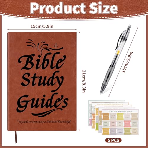 Bible Study Guide - 66-Page 3-in-1 Brown Bibles Study Kit