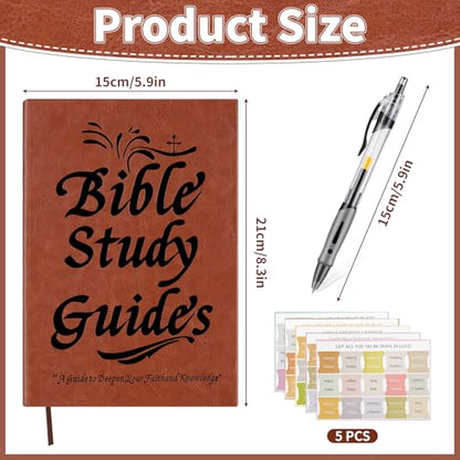 Bible Study Guide - 66-Page 3-in-1 Brown Bibles Study Kit