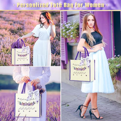 13PCS Christian Gifts for Women Faith,Self Care Package Get Well Soon,Lavender Relaxing Spa Care Package Mothers Day Baskets for Her Mom Friend Sister Wife Valentine's Day Gift, Birthday Gifts - color: Lavender