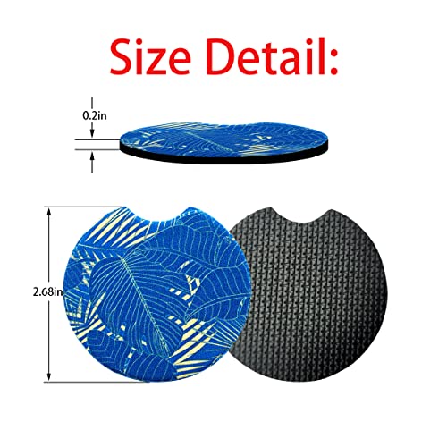 Moly Magnolia 2 Pack 2.75 Inch Car Cup Holder Coasters, Style B - color: Style B